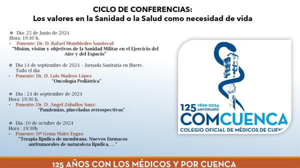 CICLO DE CONFERENCIAS. Los Valores en la Sanidad o la Salud como necesidad de vida