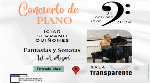 CONCIERTO DE PIANO a cargo de Icíar Serrano