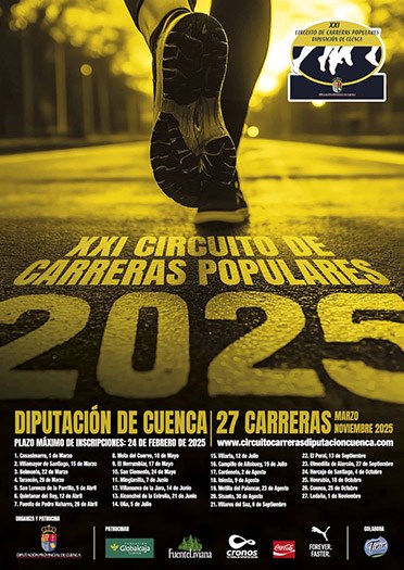 XXI CIRCUITO DE CARRERAS POPULARES DIPUTACIÓN DE CUENCA 2025