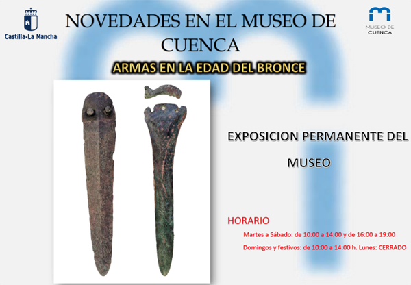NOVEDADES EN EL MUSEO DE CUENCA. Armas en la Edad de Bronce