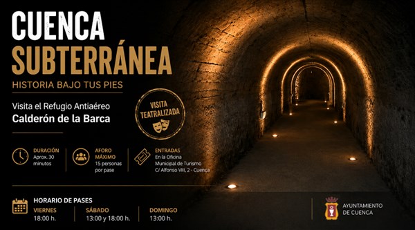VISITA AL REFUGIO ANTIAÉREO. CUENCA SUBTERRÁNEA