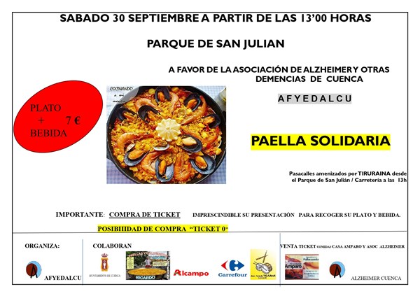 Paella Solidaria. AFYEDALCU