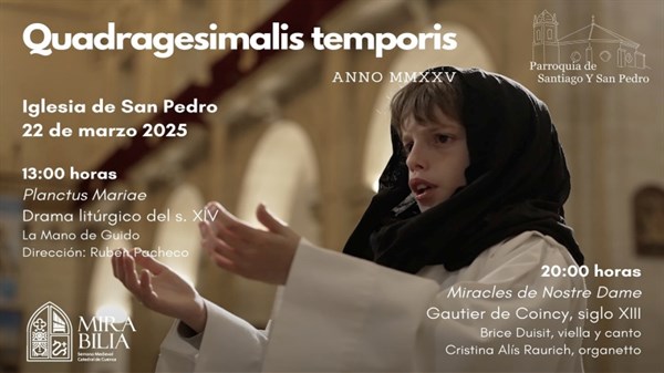 Conciertos: QUADRAGESIMALIS TEMPORIS