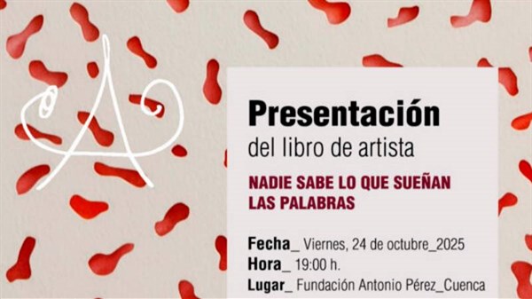 Presentación del libro del artista. 