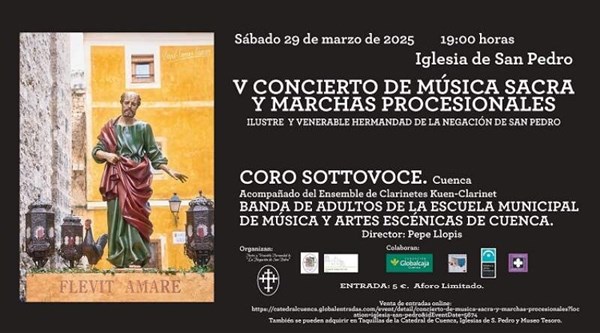 V Concierto de Música Sacra y Marcas Procesionales.